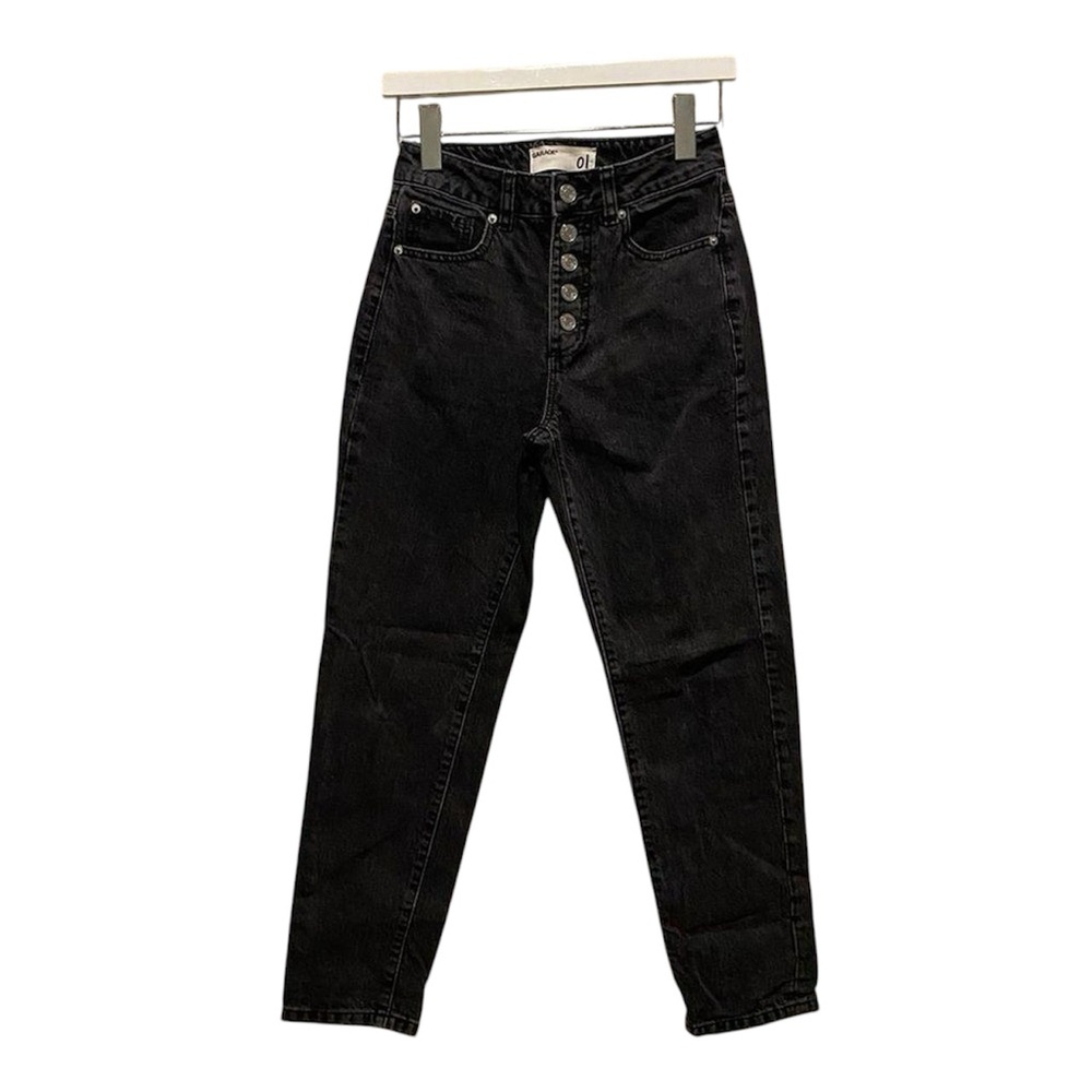 Garage Jeans size 1 black exposed button fly